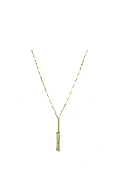 Tube 18k G long Necklace