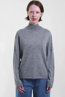 Turtleneck Pullover 112, Grey Mel.