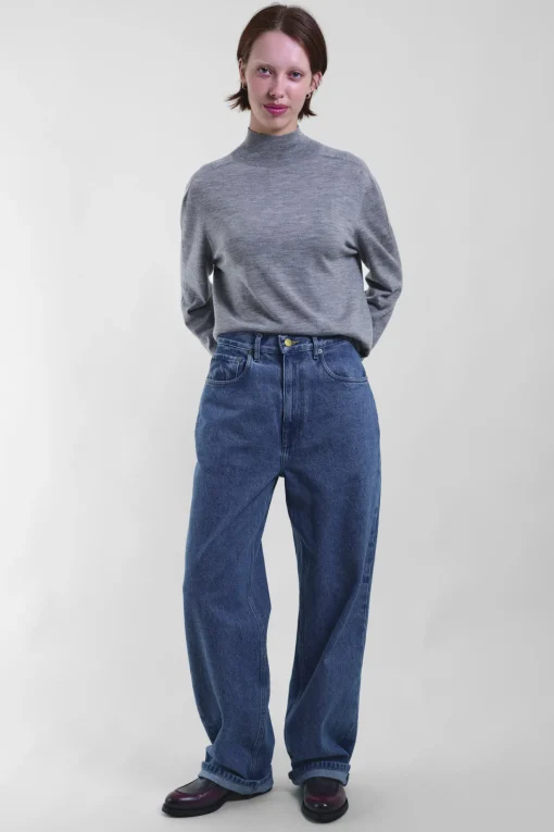 Turtleneck Pullover 112, Grey Mel.