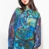 Unisex Shirt, Print Blue 4xB