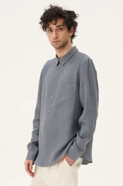 Valencia Shirt, Foggy Blue