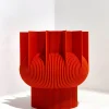 Vase 04, Brick Orange