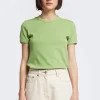 Veil Rib Tee, Moss