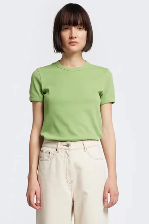 Veil Rib Tee, Moss