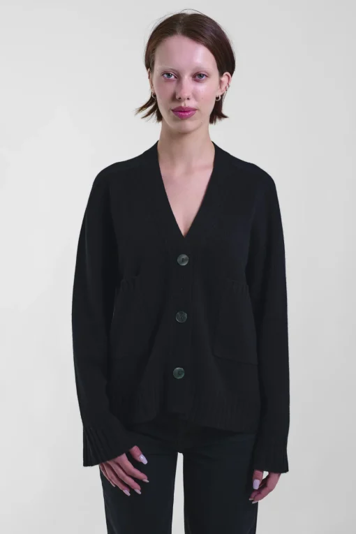 V-Neck Cardi 88, Black
