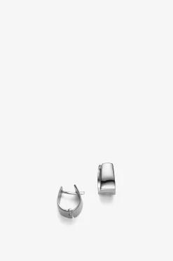 Wide Hoop Ear, Silver