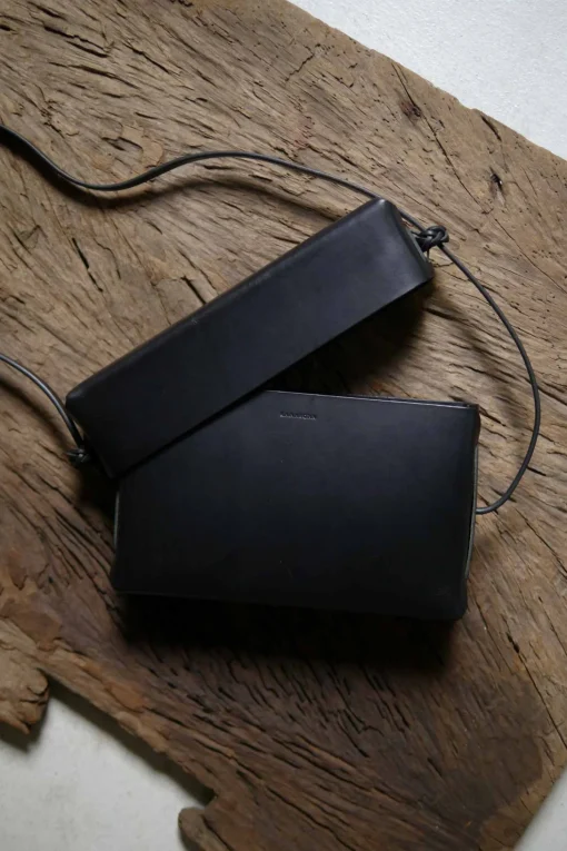 Woven Lid Bag, Black
