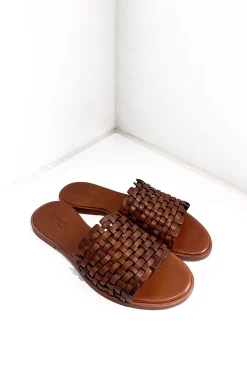 Zig Zag Sandal, Tan