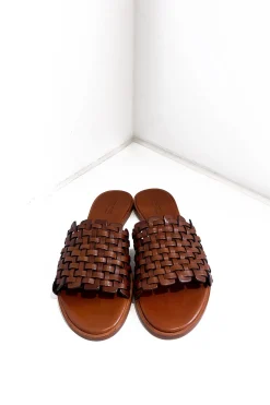 Zig Zag Sandal, Tan
